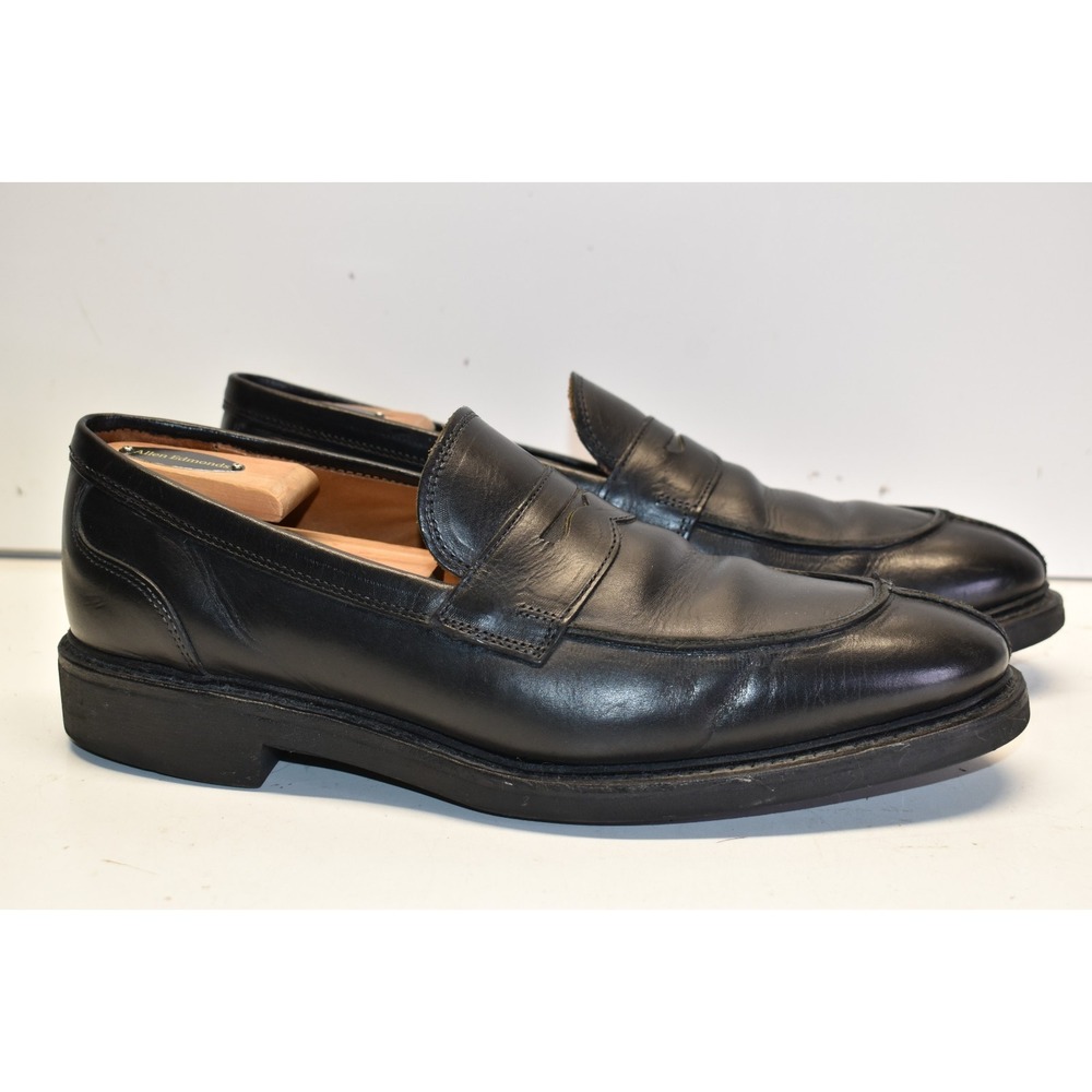 Allen Edmonds Denali Slip-On Leather Penny Loafers Black Men's Size 10D STY 5779